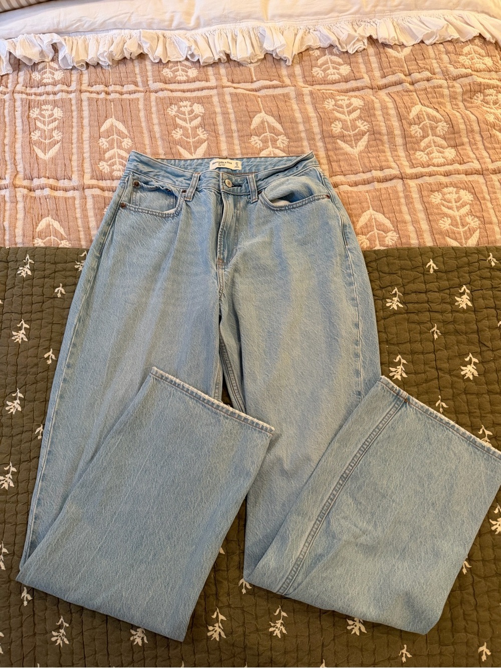 Abercrombie & Fitch Light Blue Straight Leg Jeans
